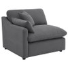 Hobson 4-piece Upholstered Modular Sectional Sofa Charcoal / CS-551455-SETB