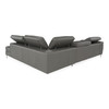 Viola - Italian Contemporary Blue-Grey Leather Right Facing Sectional Sofa / VGDTVIOLA-FUME3017-RAF