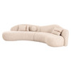 Spiro - Modern Beige Fabric Curved Sectional Sofa / VGOD-ZW-25020-BGE