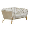 Stella - Transitional Beige Velvet Sofa Set / VGCA2020-BEIGE-SET