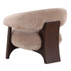 Kirby - Modern Tan Fabric + Brown Oak Accent Chair / VGOD-ZW-25095-1S-TAN