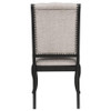 Phelps Upholstered Dining Side Chair Tobacco and Distressed Noir / CS-121232