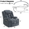 Omarion Power Recliner w/Lift, Heating & Massage / LV02996