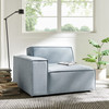 Restore Performance Fabric Upholstered Left-Facing Modular Lounge Chair by Modway / EEI-7399