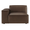 Restore Vegan Leather Left-Facing Modular Lounge Chair by Modway / EEI-7400