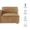 Restore Vegan Leather Left-Facing Modular Lounge Chair by Modway / EEI-7400
