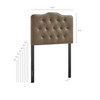 Annabel Faux Leather Twin Headboard by Modway / MOD-7266