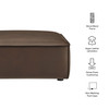 Restore Vegan Leather Modular Ottoman by Modway / EEI-7402