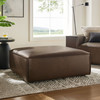 Restore Vegan Leather Modular Ottoman by Modway / EEI-7402