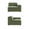 Restore 2-Piece Performance Fabric Upholstered Modular Loveseat by Modway / EEI-7403