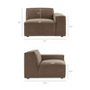 Restore 2-Piece Performance Fabric Upholstered Modular Loveseat by Modway / EEI-7403