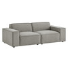 Restore 2-Piece Performance Fabric Upholstered Modular Loveseat by Modway / EEI-7403