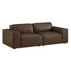 Restore 2-Piece Vegan Leather Modular Loveseat by Modway / EEI-7404