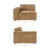 Restore 2-Piece Vegan Leather Modular Loveseat by Modway / EEI-7404