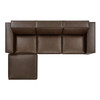 Restore 4-Piece Vegan Leather Modular Sofa Set with Ottoman by Modway / EEI-7410