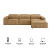 Restore 4-Piece Vegan Leather Modular Sofa Set with Ottoman by Modway / EEI-7410