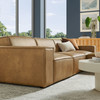 Restore 4-Piece Vegan Leather Modular Sofa Set with Ottoman by Modway / EEI-7410