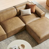 Restore 4-Piece Vegan Leather Modular Sofa Set with Ottoman by Modway / EEI-7410