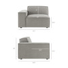Restore 5-Piece Performance Fabric Upholstered Modular L-Shaped Sofa by Modway / EEI-7411