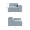 Restore 5-Piece Performance Fabric Upholstered Modular L-Shaped Sofa by Modway / EEI-7411