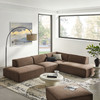 Restore 4-Piece Performance Fabric Upholstered Modular L-Shaped Armless Sectional Sofa by Modway / EEI-7413