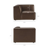 Restore 4-Piece Vegan Leather Modular L-Shaped Armless Sectional Sofa by Modway / EEI-7414