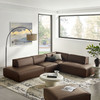 Restore 4-Piece Vegan Leather Modular L-Shaped Armless Sectional Sofa by Modway / EEI-7414