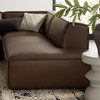Restore 4-Piece Vegan Leather Modular L-Shaped Armless Sectional Sofa by Modway / EEI-7414