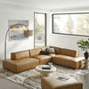 Restore 4-Piece Vegan Leather Modular L-Shaped Armless Sectional Sofa by Modway / EEI-7414