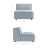 Restore 6-Piece Performance Fabric Upholstered U-Shaped Sectional Sofa by Modway / EEI-7415