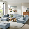 Restore 6-Piece Performance Fabric Upholstered U-Shaped Sectional Sofa by Modway / EEI-7415