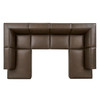 Restore 6-Piece Vegan Leather U-Shaped Armless Sectional Sofa by Modway / EEI-7416