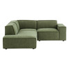 Restore 3-Piece Performance Fabric Upholstered Modular L-Shaped Sectional Sofa by Modway / EEI-7419