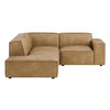 Restore 3-Piece Vegan Leather Modular L-Shaped Sectional Sofa by Modway / EEI-7420