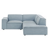 Restore 3-Piece Performance Fabric Upholstered Modular L-Shaped Sectional Sofa by Modway / EEI-7421
