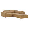 Restore 3-Piece Vegan Leather Modular L-Shaped Sectional Sofa by Modway / EEI-7422
