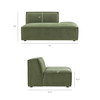 Restore 2-Piece Performance Fabric Upholstered Modular Loveseat by Modway / EEI-7423