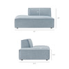 Restore 2-Piece Performance Fabric Upholstered Modular Loveseat by Modway / EEI-7423