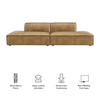 Restore 2-Piece Vegan Leather Modular Loveseat by Modway / EEI-7424