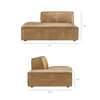Restore 2-Piece Vegan Leather Modular Loveseat by Modway / EEI-7424