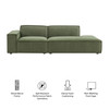 Restore 2-Piece Performance Fabric Upholstered Modular Loveseat by Modway / EEI-7425