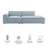 Restore 2-Piece Performance Fabric Upholstered Modular Loveseat by Modway / EEI-7425