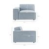Restore 2-Piece Performance Fabric Upholstered Modular Loveseat by Modway / EEI-7425