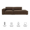 Restore 2-Piece Vegan Leather Modular Loveseat by Modway / EEI-7426