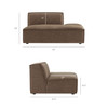 Restore 4-Piece Performance Fabric Upholstered Modular L-Shaped Sofa by Modway / EEI-7429