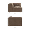 Restore 4-Piece Performance Fabric Upholstered Modular L-Shaped Sofa by Modway / EEI-7429
