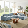 Restore 4-Piece Performance Fabric Upholstered Modular L-Shaped Sofa by Modway / EEI-7429