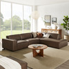 Restore 4-Piece Vegan Leather Modular L-Shaped Sofa by Modway / EEI-7430
