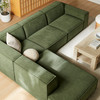 Restore 4-Piece Performance Fabric Upholstered Modular L-Shaped Sofa by Modway / EEI-7431