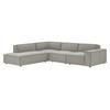 Restore 4-Piece Performance Fabric Upholstered Modular L-Shaped Sofa by Modway / EEI-7431